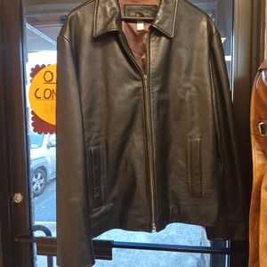 Bally Men's Dark Leather Jacket